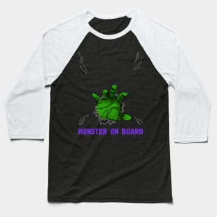 monster on board halloween maternity shirt Baseball T-Shirt